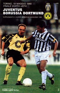 program: Juventus - Dortmund 92/3 UEFA Cup Final